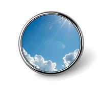 Clean Sky Button Pin Personalizzato Metallo Risvolto Spille Distintivi Classico Rotondo Spilla Pin Novità Unico Smalto Spille Carino Divertente Pinback Pulsante Distintivo per Giacche, Zaini, Borse