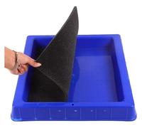 Clean Sole - Tappetino per ingresso disinfettante, in spugna, per laboratorio, ospedale, allevamento di animali all'aperto (5 confezioni