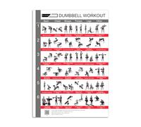 CLEAN SPORTS® Poster con allenamento con manubri, formato A1, sei allenamenti per tutto il corpo da seguire | Poster da parete per palestra o studio (formato DIN A1)