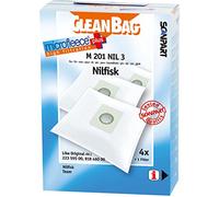 CleanBag M 201 NIL 3 Sacchetti per aspirapolvere, come originali: 22359500, 81846000, 1470286500, contenuto: 4 sacchetti per aspirapolvere + 1 filtro universale