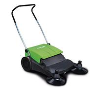 Cleancraft 7304008 - Spazzatrice manuale HKM 800, larghezza di lavoro 800 mm, contenitore 40 l, sistema a rulli tandem