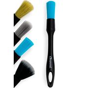 Cleaneed Set di pennelli per Auto di Alta qualità, 4 + 1 - 4 Diversi Accessori per Ogni Applicazione - Extra Morbido, Delicato e Resistente agli Agenti chimici - Pennello per la Cura dell'auto