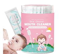 Cleaner - Bastone di garza per la pulizia delle gengive, portatile, per la pulizia della lingua e della bocca del bambino, flessibile per la cura della lingua, della bocca e dei denti del bambino