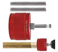 Cleaner di rame - spazzola del tubo in lega portatile per impianti idraulici, elettricista con funzione forte, strumento per tubi per officina del garage, materiale d'argento, set di manutenzione prof