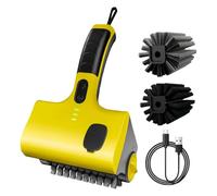 Cleaner Griglie Elettrico, Spazzola Per Griglia Elettrica, Strumento Di Pulizia Del Barbecue, Potenza Di Pulizia Ad Alta Velocità Da 350 Giri/Min, Design A Spazzole A Rotolamento Rotante, 9,84 Polli