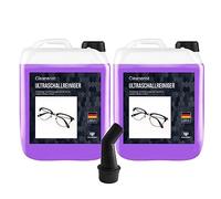Cleanerist 2 x 5 l, detergente a ultrasuoni, concentrato, con beccuccio, pulisce gioielli, monete, occhiali, piccole parti e dentali, bagno a ultrasuoni, dispositivo a ultrasuoni