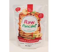 CleanFoods Frittelle Raw Pancake Mela Cannella Confezione da 425g I Konjac Glucomannano I Solo 21 calorie per pancake I Preparazione in 2 minuti