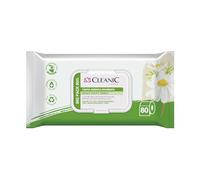 Cleanic Carta Igienica Umidificata - (80 Pezzi) Carta Igienica - Con estratto di camomilla, lavabile, salviette per pulizia intima, delicate pelle sensibile - 80 Pezzi