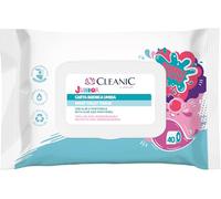 Cleanic Junior Carta Igienica Monouso - (40 Pezzi) Carta e Salvietta Umida - Profumo gomma da masticare, Aloe Vera, Pantenolo - 40 Pezzi