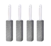 Cleaning Block WC, pietra pomice per WC, pietra pomice per la pulizia del WC, con manico, blocchi di pietra pomice per WC, per barbecue e cucina (4 pezzi)