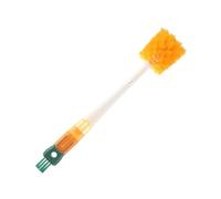 Cleaning brush, five-in-one cup brush suction tube brush bottle brush cup cover groove cleaning brush (green, orange)(Orange)