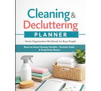 Cleaning & Decluttering Planner | 44-Page Home Organization Workbook | Minimalist Cleaning Checklist, Weekly Reset, Declutter Guide | 8.5 x 11 Journal