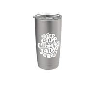 Cleaning Lady is Here - Funny Housekeeping Bicchiere termico in acciaio inox doppia parete