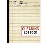 Cleaning Log Book: Simple Daily Cleaning Checklist For Home, Offices, Hotels, Cafes, Restaurants, Care Homes, Clinics & Other Businesses