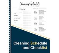 cleaning schedule and checklist: A Simple Home Cleaning Planner for Weekly, Monthly, and Everyday Chores