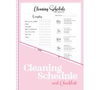 cleaning schedule and checklist: A Simple Home Cleaning Planner for Weekly, Monthly, and Everyday Chores