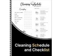 cleaning schedule and checklist: A Simple Home Cleaning Planner for Weekly, Monthly, and Everyday Chores