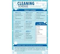 Cleaning Schedule Checklist Note Pad (60 Sheets) (Copertina rigida)