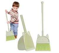 Cleaning Toy Set - Broom Dustpan Kit, Kids Pretend Play Kitchen Simulation Tools Educational Role Household Learning | Ideal for Boys Girls Playroom Home Activity