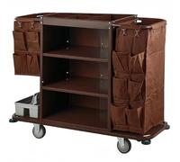 Cleaning Trolley with Wheels for Housekeeping, Maintenance and Cleaning Staff - Durable and Functional Design for Efficient Cleaning Tasks