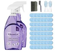 Cleanlix Cleaning Spray, Cleanlix Cleaner For Instant Stain Removal, All-Purpose Spray Cleaner With Cleaning Tablets, Cleanlix The All-In-One Solution For Every Stain (2 Bottle,Ocean*48)