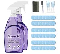 Cleanlix Cleaning Spray, Cleanlix Cleaner For Instant Stain Removal, All-Purpose Spray Cleaner With Cleaning Tablets, Cleanlix The All-In-One Solution For Every Stain (2 Bottle,Ocean*36)