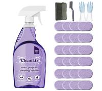 Cleanlix Cleaning Spray, Cleanlix Cleaner For Instant Stain Removal, All-Purpose Spray Cleaner With Cleaning Tablets, Cleanlix The All-In-One Solution For Every Stain (1 Bottle,Lavender*24)
