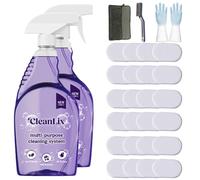 Cleanlix Cleaning Spray, Cleanlix Cleaner For Instant Stain Removal, All-Purpose Spray Cleaner With Cleaning Tablets, Cleanlix The All-In-One Solution For Every Stain (2 Bottle,Flowers*24)
