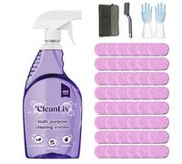 Cleanlix Cleaning Spray, Cleanlix Cleaner For Instant Stain Removal, All-Purpose Spray Cleaner With Cleaning Tablets, Cleanlix The All-In-One Solution For Every Stain (1 Bottle,Rose*48)