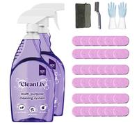 Cleanlix Cleaning Spray, Cleanlix Cleaner For Instant Stain Removal, All-Purpose Spray Cleaner With Cleaning Tablets, Cleanlix The All-In-One Solution For Every Stain (2 Bottle,Rose*36)