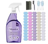 Cleanlix Cleaning Spray, Cleanlix Cleaner For Instant Stain Removal, All-Purpose Spray Cleaner With Cleaning Tablets, Cleanlix The All-In-One Solution For Every Stain (1 Bottle,Mixed scent *50)