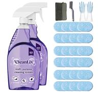Cleanlix Cleaning Spray, Cleanlix Cleaner For Instant Stain Removal, All-Purpose Spray Cleaner With Cleaning Tablets, Cleanlix The All-In-One Solution For Every Stain (2 Bottle,Ocean*24)