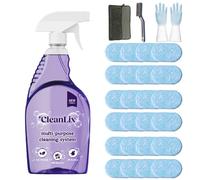 Cleanlix Cleaning Spray, Cleanlix Cleaner For Instant Stain Removal, All-Purpose Spray Cleaner With Cleaning Tablets, Cleanlix The All-In-One Solution For Every Stain (1 Bottle,Ocean*24)