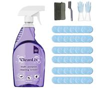 Cleanlix Cleaning Spray, Cleanlix Cleaner For Instant Stain Removal, All-Purpose Spray Cleaner With Cleaning Tablets, Cleanlix The All-In-One Solution For Every Stain (1 Bottle,Ocean*36)