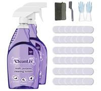 Cleanlix Cleaning Spray, Cleanlix Cleaner For Instant Stain Removal, All-Purpose Spray Cleaner With Cleaning Tablets, Cleanlix The All-In-One Solution For Every Stain (2 Bottle,Flowers*36)