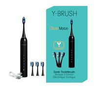 CleanMate - Spazzolino da denti elettrico sonico, compatibile con testine di spazzolino a Y, 2 mesi di autonomia