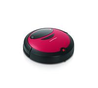 CLEANmaxx 09860 Robot Aspirapolvere con spatole in microfibra 2 in 1 | Robot Aspirapolvere | automatica e controllata a sensori | pulizia dei pavimenti, Rosso/Nero