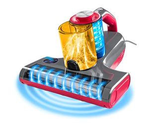 CLEANmaxx 15172, Aspiratore Acari, Rosso-Grigio