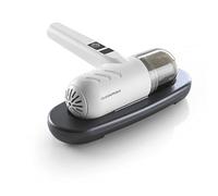 CLEANmaxx Aspirapolvere manuale a batteria, pulitore per materassi con luce UV-C, distrugge il 99,9% di tutti gli acari, incluso filtro EPA e contenitore per la polvere da 120 ml, ideale per chi