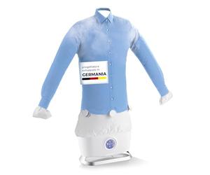 CLEANmaxx Ferro da stiro automatico con funzione vapore | Innovativo macchina da stiro per camicie e camicette | Più delicato dell'asciugatrice e del ferro da stiro, 2 programmi, display touch