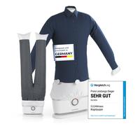 CLEANmaxx Ferro da stiro automatico per camicie PRO con attacco per pantaloni | Sostituisce ferro da stiro, vaporizzatore | Per camicie, camicette e pantaloni | Innovativo ed efficiente