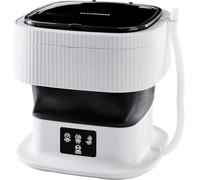 CLEANmaxx Mini lavatrice ideale per i viaggi, lavatrice mobile con 2 programmi di lavaggio e una centrifuga, pieghevole e silenziosa, per fino a 1 kg di biancheria, adatta per campeggio e viaggi