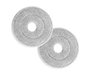CLEANmaxx Power Spin-Mopp - Strofinacci in microfibra assorbenti in pratico set da 2, adatti a tutti i pavimenti e lavabili a 40 °C, pezzo di ricambio [Ø 23 cm)