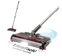 CLEANmaxx Scopa a batteria senza fili | spazzola per pavimenti con 1.200 giri/min e 4 spazzole | luce LED | Sistema anti-capelli perfetto per peli di animali | 60 minuti di autonomia | per tappeti