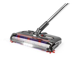 CLEANmaxx Scopa a batteria senza fili | spazzola per pavimenti con 1.200 giri/min e 4 spazzole | luce LED | Sistema anti-capelli perfetto per peli di animali | 60 minuti di autonomia | per tappeti