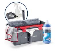 CLEANmaxx Set Pulitore Finestre Professionale, 13 Pezzi - Finestre Pulite sen...