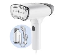 CLEANmaxx Spazzola a vapore 2 in 1, 1200 Watt, piastra a vapore pieghevole e portatile, con una capacità di vapore di 20 g/min e con serbatoio d'acqua da 130 ml, ideale per i viaggi, stirare i vestiti