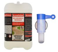 CleanPrince Bio Pulitore Per Passaggi 10 L + Gratis Versatore Esterno Pietra