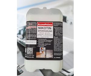 CleanPrince Primer di blocco alla nicotina, 5 litri, senza solventi, per pareti e soffitti e legno, senza vernice