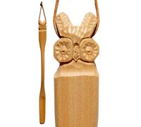 Cleanprince XXL Beig Schuhlöffel Design In Legno Scolpito Motivo 70 cm